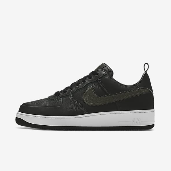 Nike air force platform black hot sale